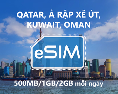 eSIM Qatar, Kuwait, Saudi Arabia, Oman