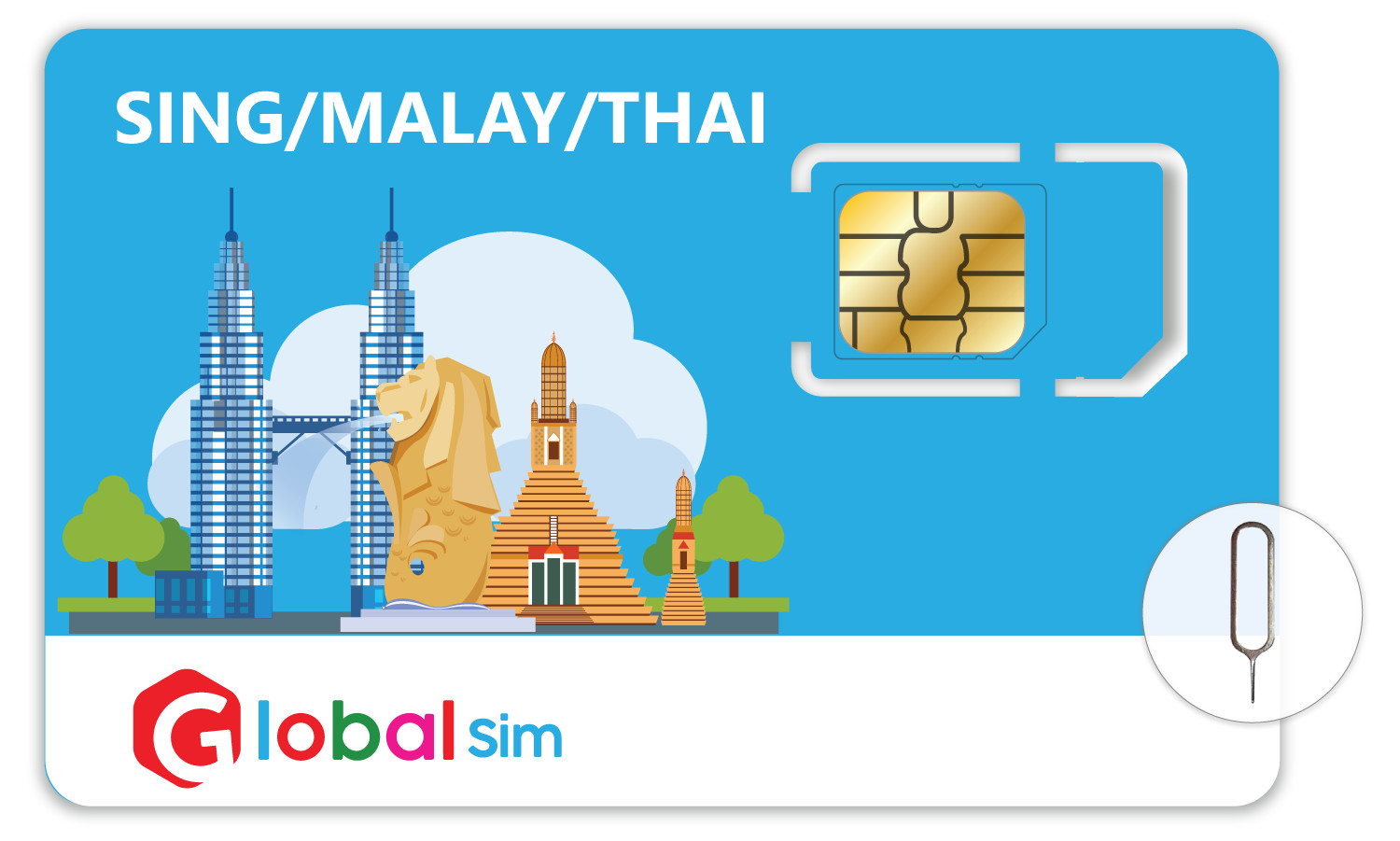 Singapore & Malaysia & Thailand Travel Sim with Unlimited Data