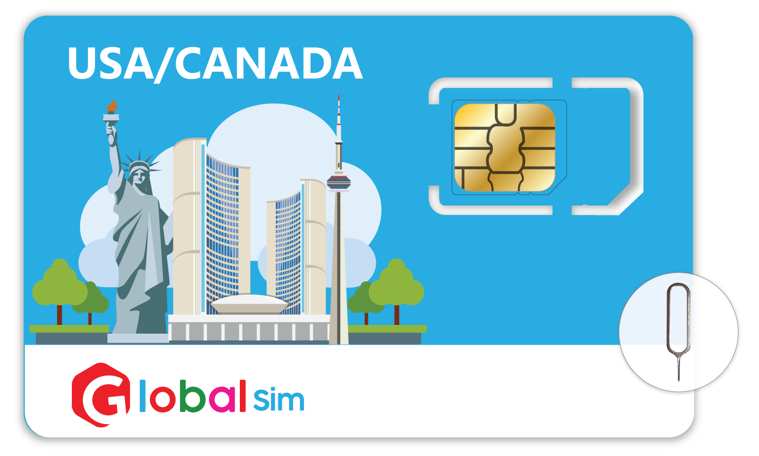 USA & Canada Travel Sim with Unlimited Data