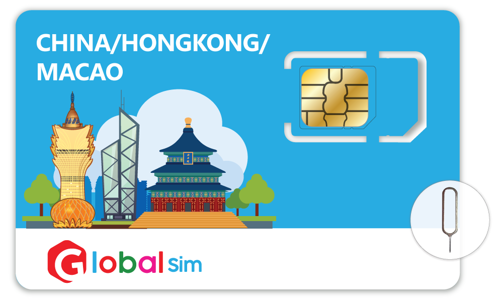 China & Hongkong & Macao Travel Sim with Unlimited Data