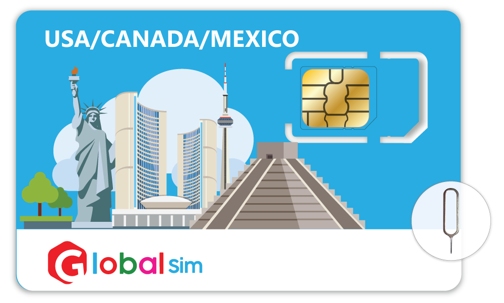 Sim du lịch Mỹ & Canada & Mexico
