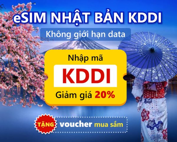 esim nhat ban kddi