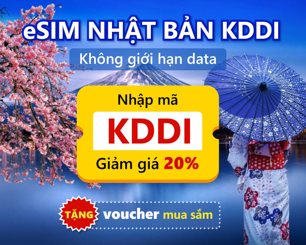 esim nhat ban kddi