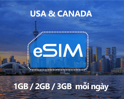 esim du lịch canada