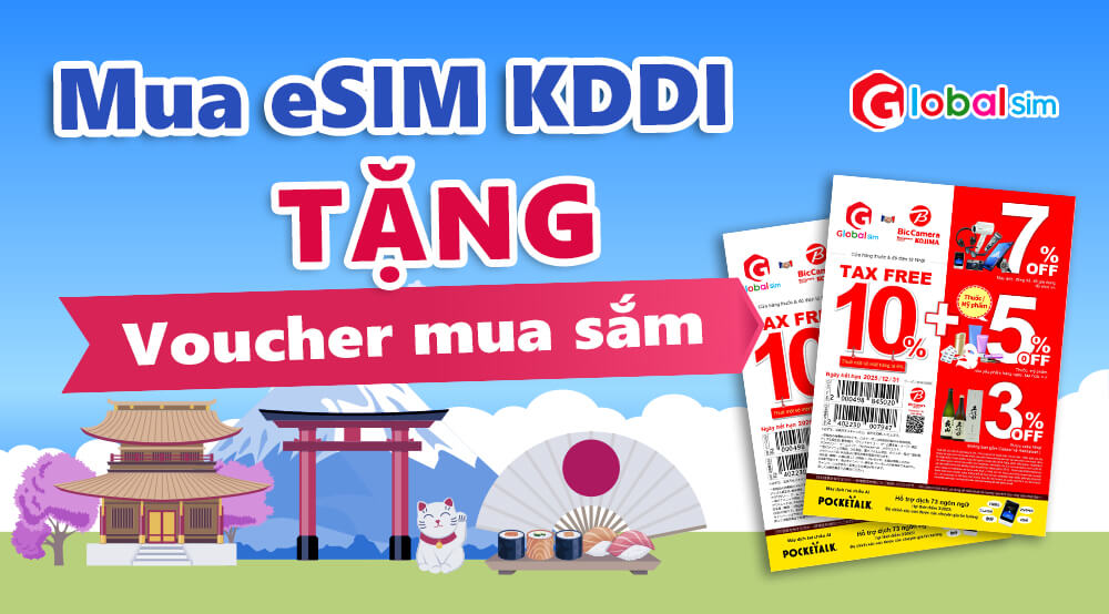 ưu đãi esim kddi